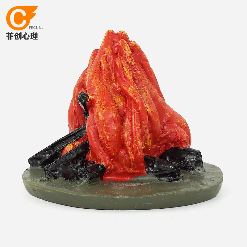 心理游戏沙盘沙具套装沙游箱庭咨询室手办摆件生活类照明火焰堆