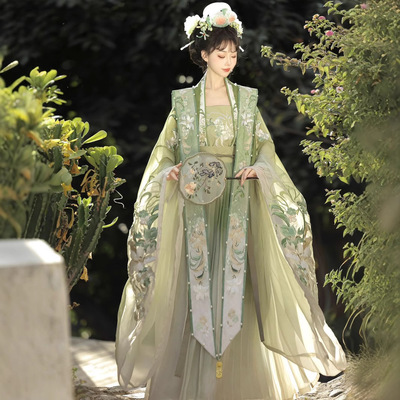 正版汉服女2025原创新款宋制重工刺绣大袖国风霞帔绝美风夏季古装