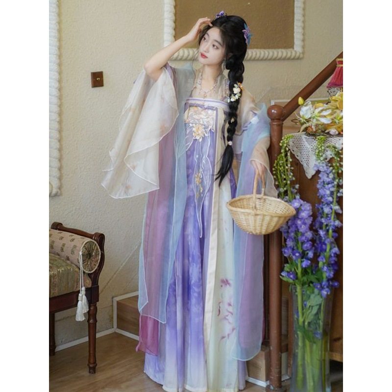 原创唐制汉服女仙气飘逸古风中国风绣花齐胸襦裙清新古装全套春秋,女装/女士精品,汉服套装,淘宝优惠券,粉丝福利购,淘宝优惠卷