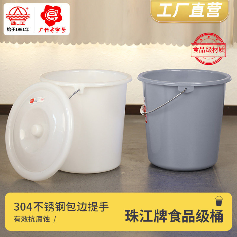 珠江牌塑料桶储水桶家用手提桶厨房洗菜桶加厚家庭泡脚桶洗衣桶