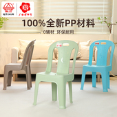 珠江牌塑料小凳子儿童靠背椅茶几矮凳换鞋 凳幼儿园椅子防滑小餐椅