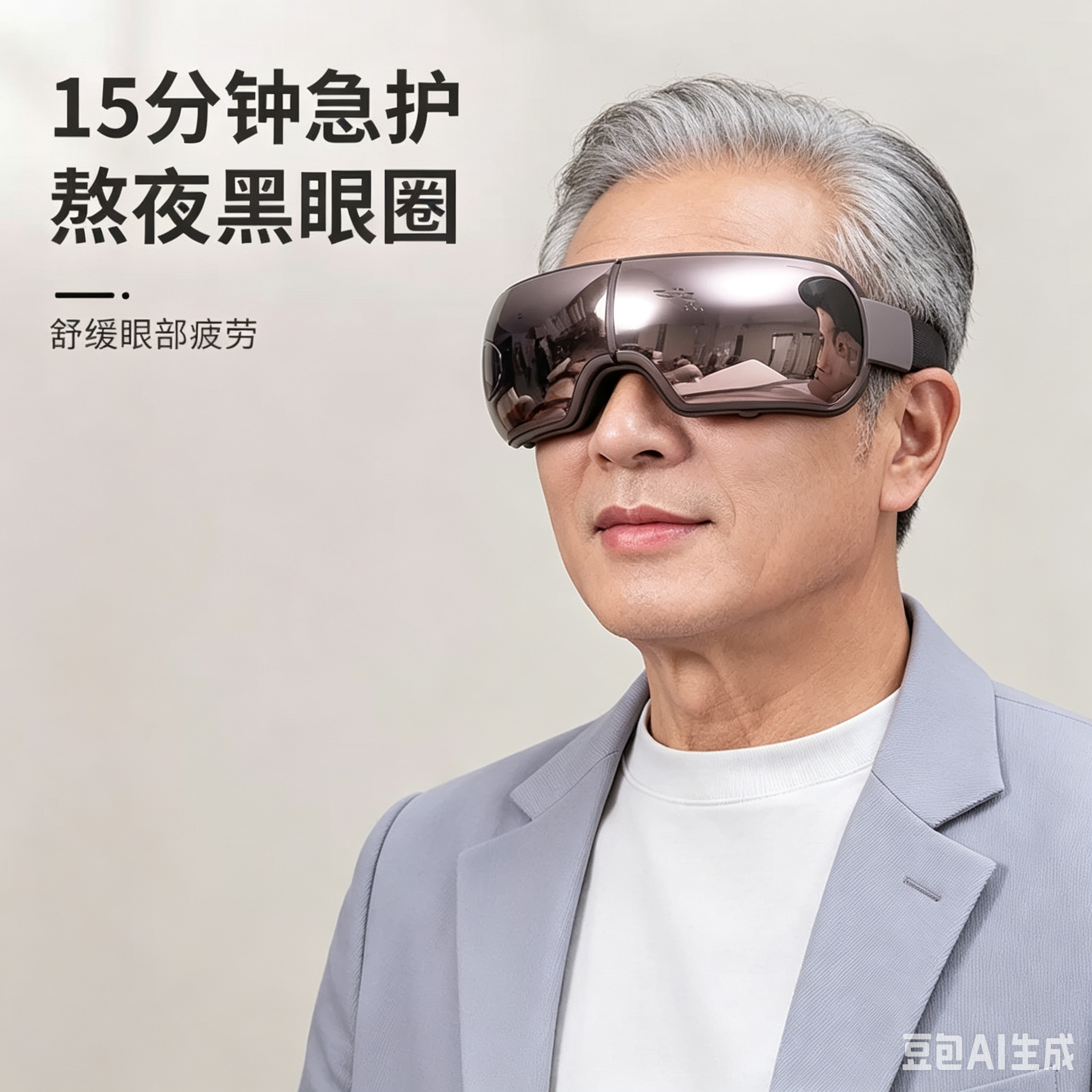 多功能眼部按摩仪气囊按摩热敷眼罩蓝牙智能语音家用可视化护眼仪