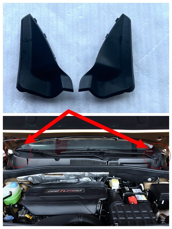 适配传祺15-19款GS4前风挡玻璃雨刮导流板侧盖板机盖集积水板盖