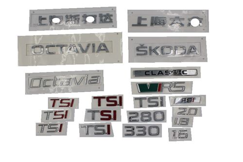适用上海大众斯柯达明锐后字标 字母/车标牌贴OCTAVIA1.6/2.0TS
