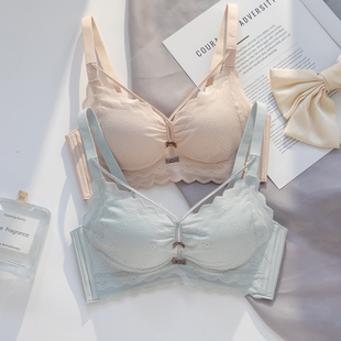 舒适无痕小胸薄杯AA内衣女防滑防下垂上跑聚拢无钢圈文胸少女胸罩