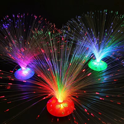LED非光控多色可调光纤灯七彩