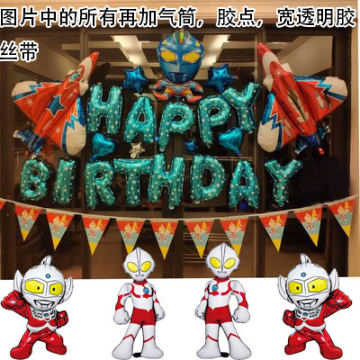 生日装饰品儿童派对背景墙气球