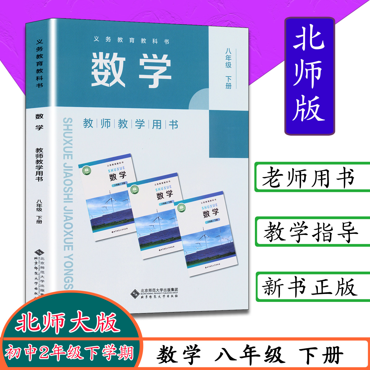 2026春新版北师大版数学教师教学用书8八年级数学初二2下册数学教参八8下数学教参数学老师备课教案用书 8年级数学下（含激活卡