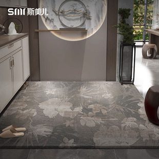 豪宅地垫2024新款入户耐脏防滑垫古典风大门地毯门口脚踏垫可裁剪