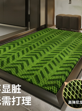 绿色入户门地垫家用脚垫防滑耐脏免打理门垫高级豪宅别墅耐脏地毯
