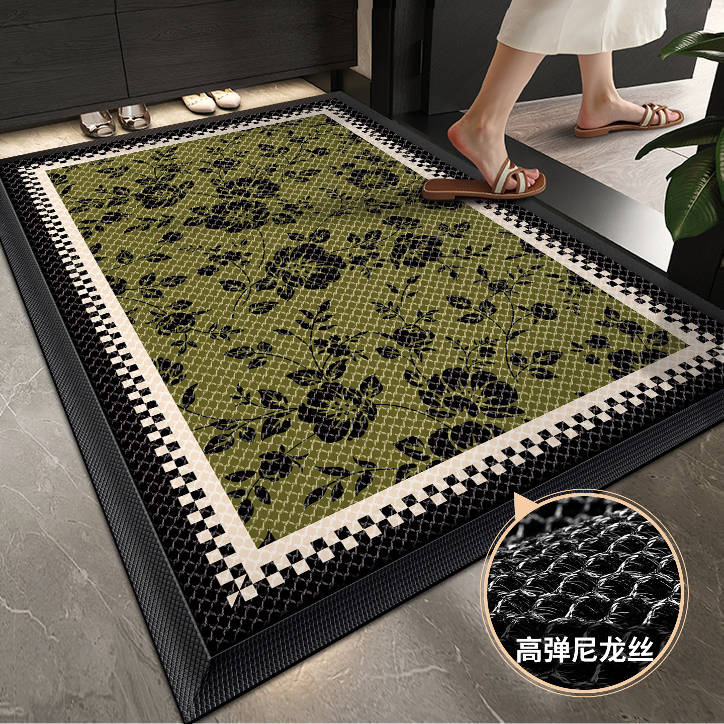 高端入户地垫2026新款防滑别墅脚垫家用进门垫简约耐磨防滑垫子