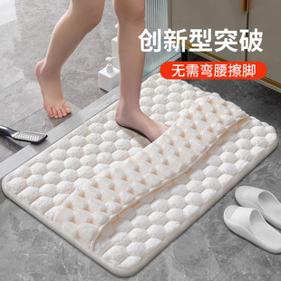 日本浴室垫卫生间吸水地垫厕所防滑垫子门口擦脚垫卫浴地毯加厚垫