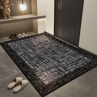 轻奢入户地垫门口高级复古地毯吸水防滑专用脚垫加厚免洗玄关垫子