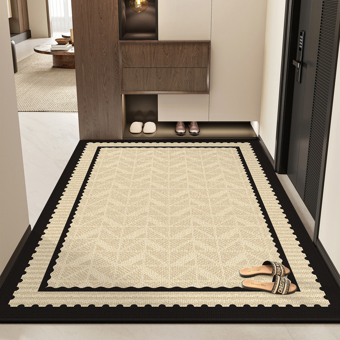 法式轻奢简约入户门地垫防水防滑脚踏垫高级感玄关地毯门口进门垫,居家布艺,入户地垫,淘宝优惠券,粉丝福利购,淘宝优惠卷
