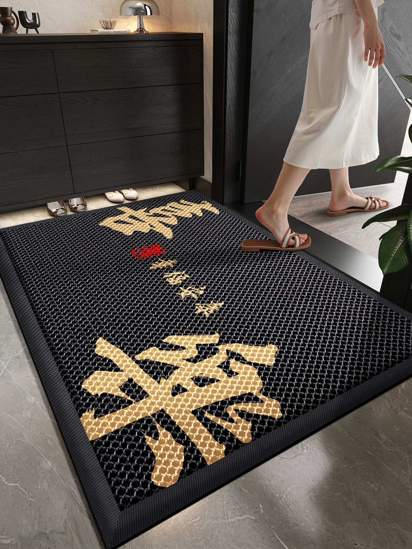 入户门地垫家用门口高级脚垫进门蹭土专用门垫室内耐脏别墅脚踏垫