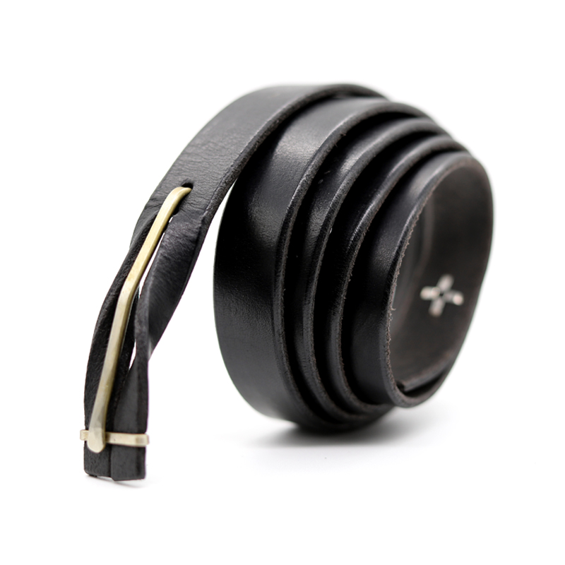 暗号男女MA十字头层牛皮小众细款