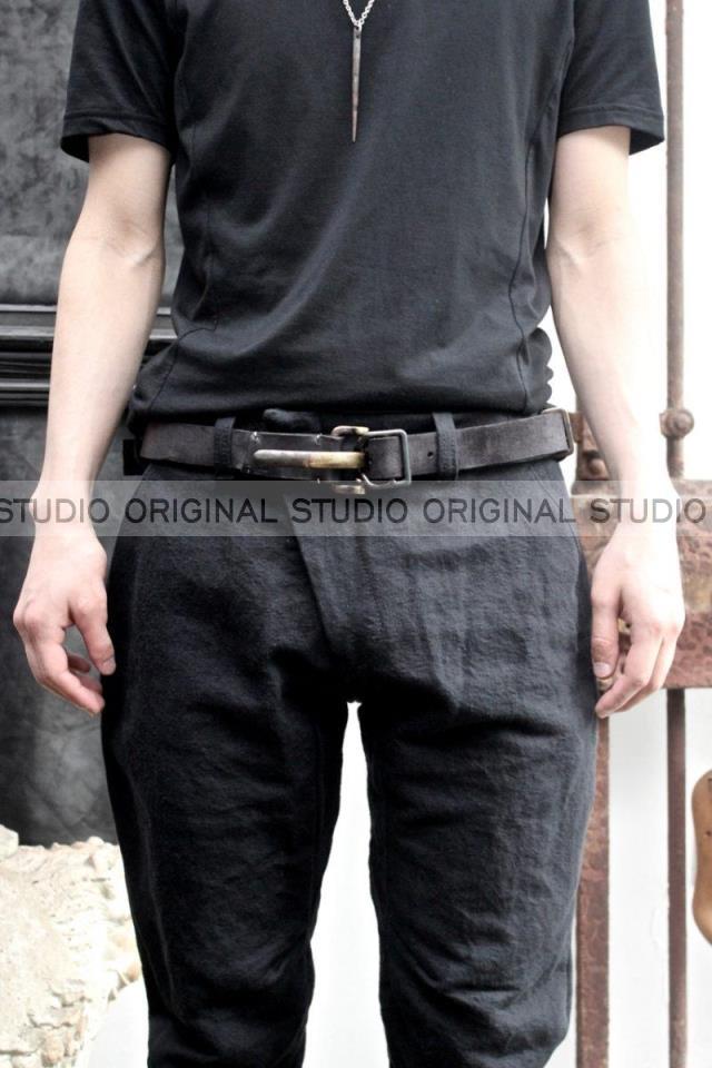 腰带手工暗黑手工腰带真牛皮