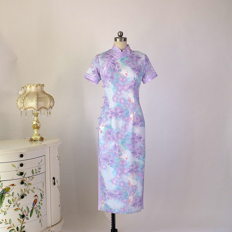 FXMHK复古日常旗袍盘扣