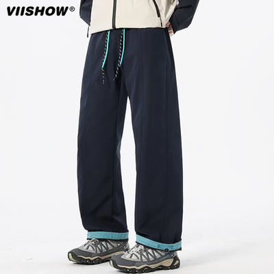 VIISHOW工装裤男秋季透气休闲伞兵裤防晒速干运动裤冰丝山本裤子