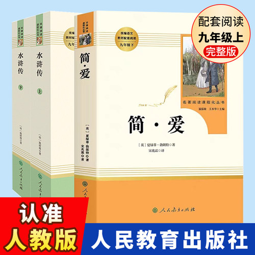 水浒传原著正版九年级上下册