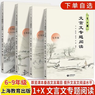 初中文言文专题阅读训练1+X古诗词六七年级八九小升初中考语文专项训练同步教材课外拓展全解全析点拔举一反三研讨实践错题上教