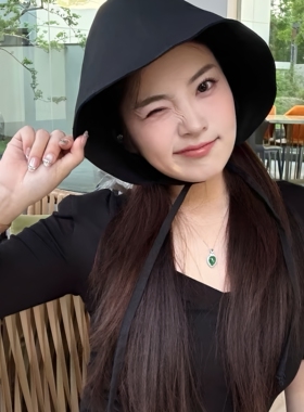 金晨同款日系宽檐防晒渔夫帽女