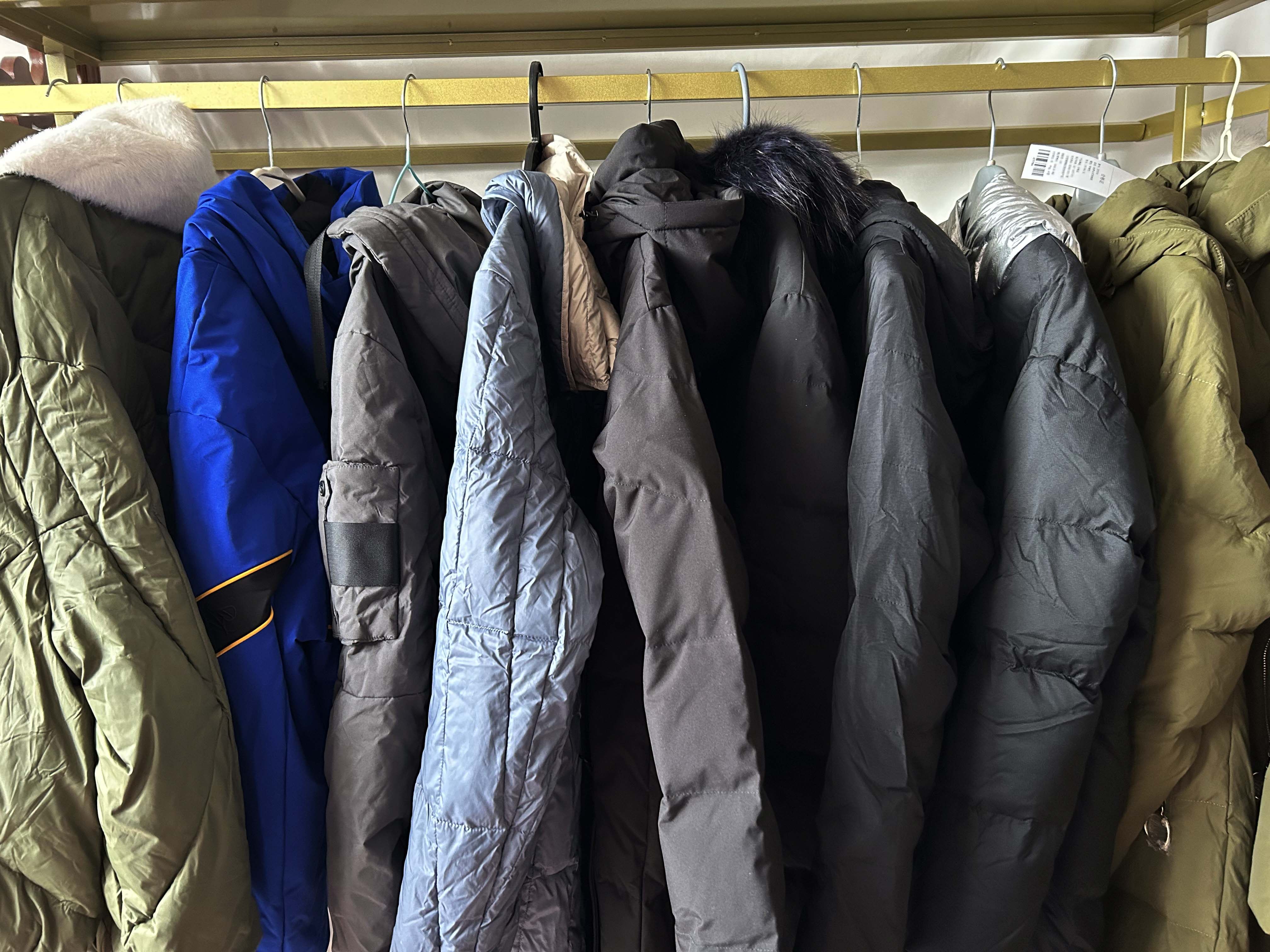 羽绒服合集高充绒量断码清 冬季长款短款羽绒服女真毛领90白鸭绒