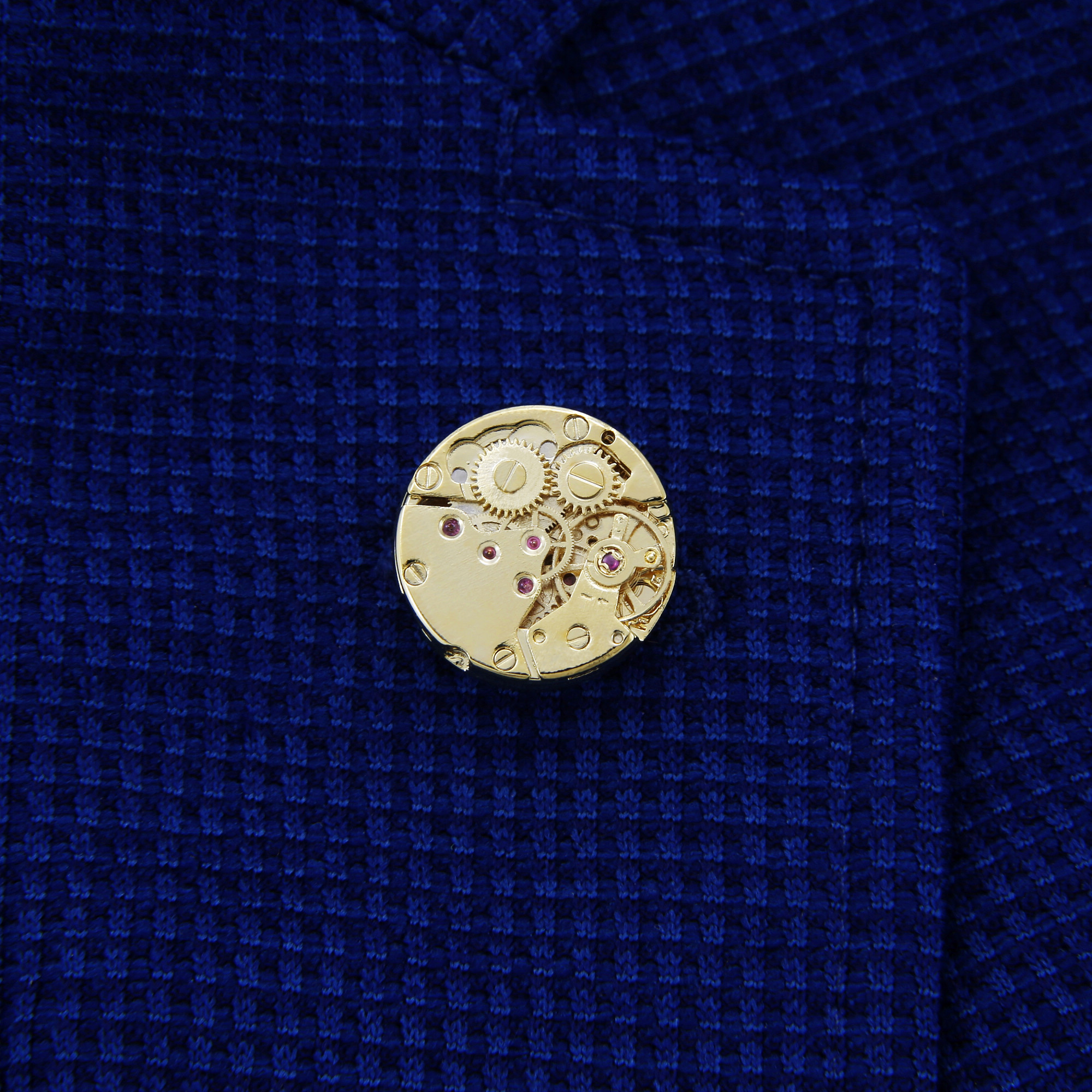 男士胸针西装胸针机械银色/金色 镀黄金材质领针西服朋克胸花领扣