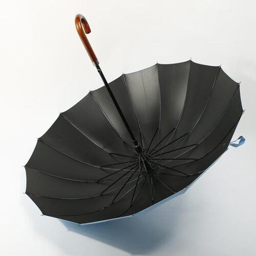 抗风16骨自动长柄雨伞家居商务