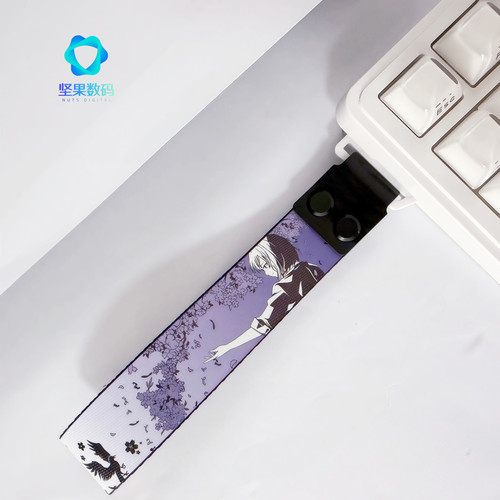 紫色樱花二次元键盘飘带ATK68潜行者68美加狮nanoMAD/EZ60fire68
