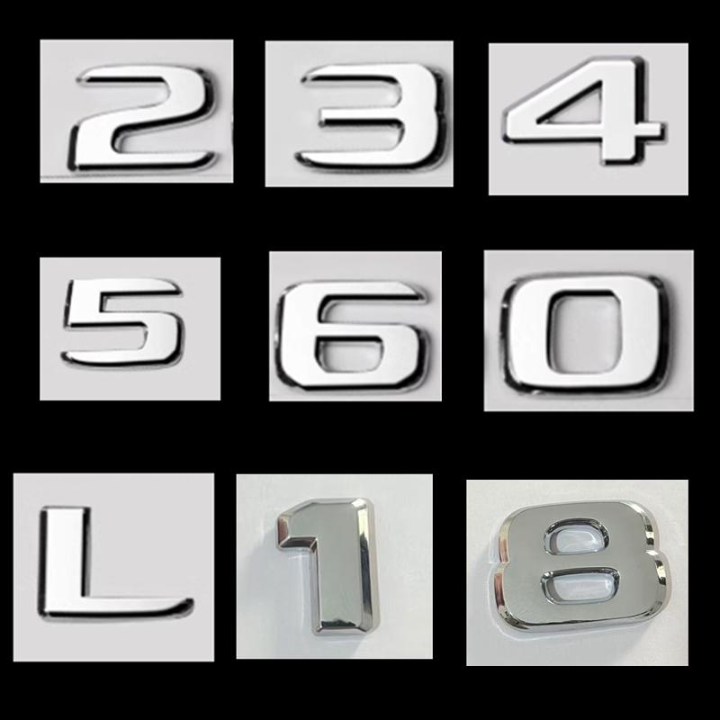 奔驰数字标234568数字贴标