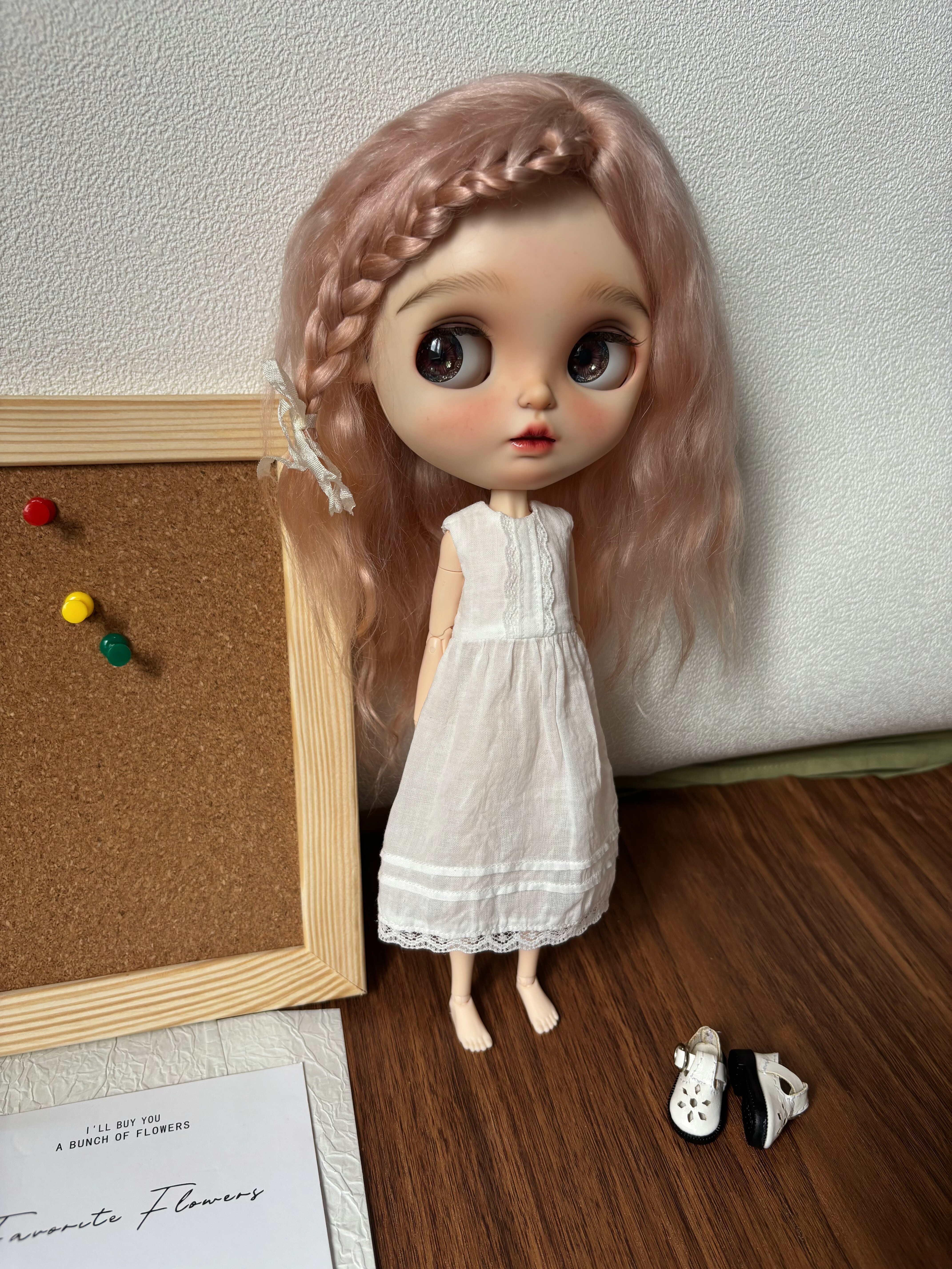 ob22 ob24 娃衣blythe小布蓝豆豆azone娃衣复古连衣裙日常套装图片