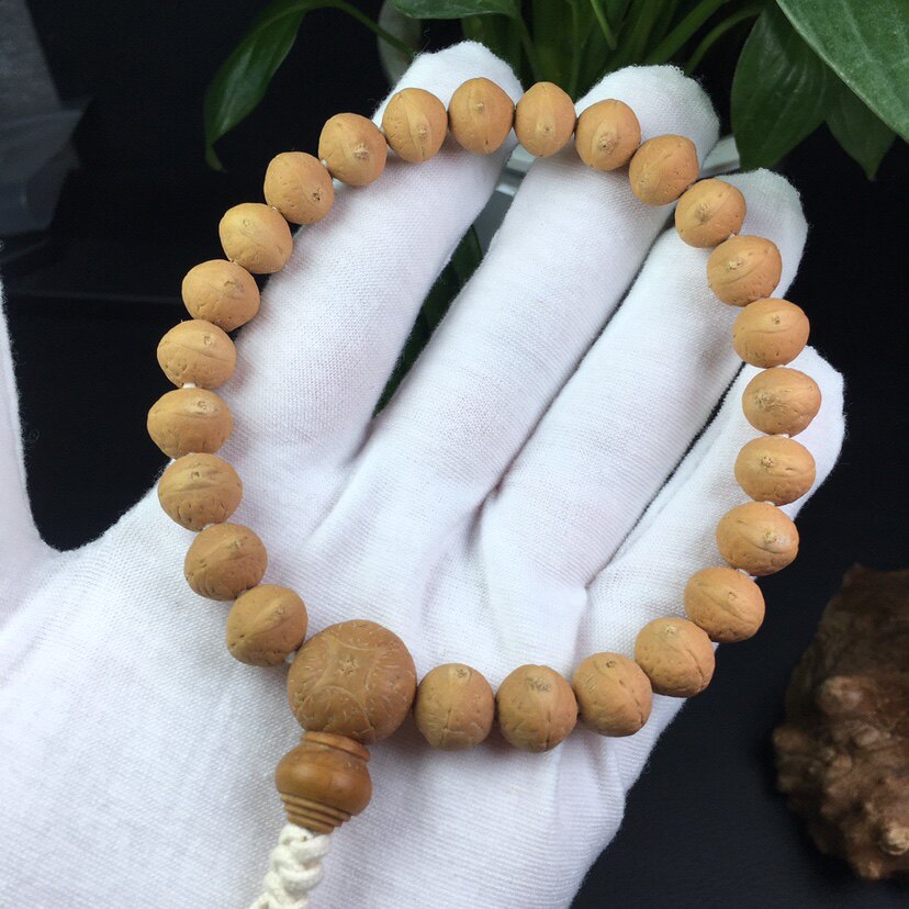 米奇文玩 尼泊尔天然孤品小凤眼10.5mm菩提子龙眼麒麟眼念珠佛珠