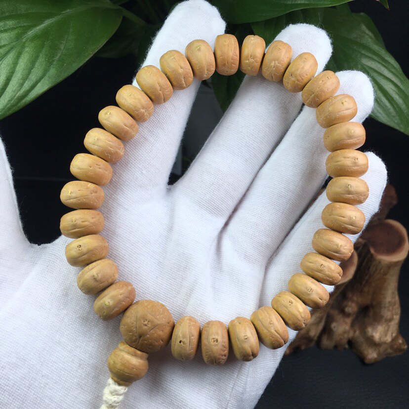 米奇文玩尼泊尔精工实心药片12mm 五星麒麟眼龙眼念珠佛珠文玩