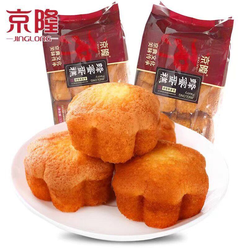 京隆蜂蜜蛋糕320g休闲食品老式传统糕点办公室早餐软面包点心小吃