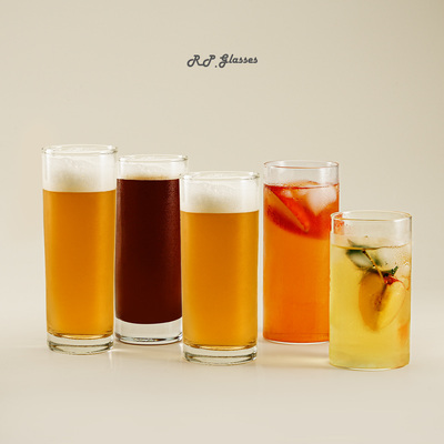 啤酒杯耐热直身鸡尾酒可加工LOGO