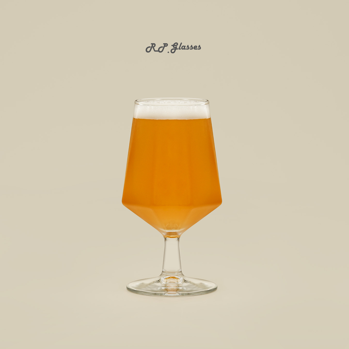 啤酒杯钻石高脚杯棱角鸡尾酒杯