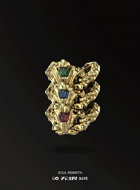 WUYIN无垠文玩配饰巨蛇脊椎.绳束