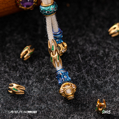 无垠文玩新品线束—荆藤22K金