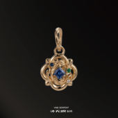 藤蛇系列 藤曼侧挂吊坠 925银18K金 WUYIN无垠 文玩饰品侧挂 百搭