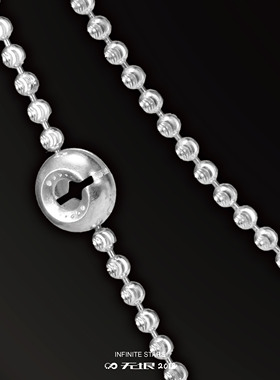 无垠925银原创圆珠链百搭项链