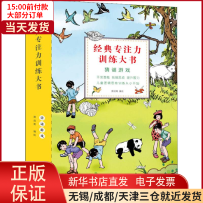 【全新正版】 经典专注力训练大书 猜谜游戏(10册) 儿童读物/童书/益智游戏 9787505442368高性价比高么？