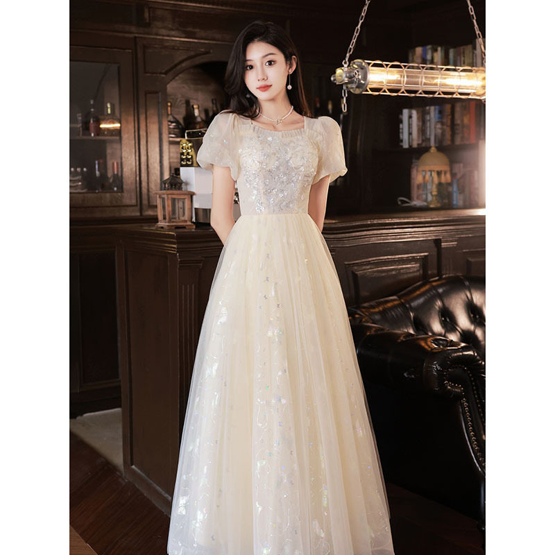 晚礼服女2026新款声乐艺考气质宴会成人礼主持人年会连衣裙高级感