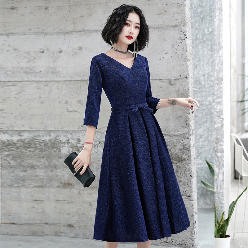 晚礼服女2026新款高端宴会气质高贵平时可穿中长款妈妈婚宴连衣裙