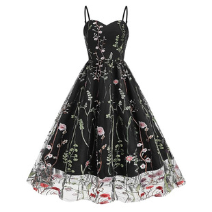 时尚舒适性感礼服女2026新款时尚中长款聚会连衣裙韩版显会晚礼服