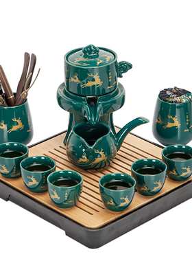 豪祥懒人旋转自动茶具