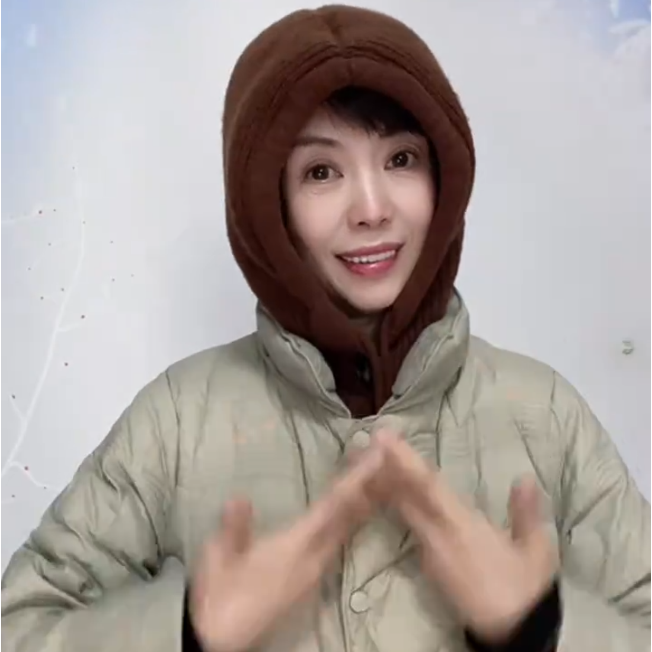 羽绒服帽子女冬季毛线针织围脖一体帽护耳显脸小韩系百搭保暖