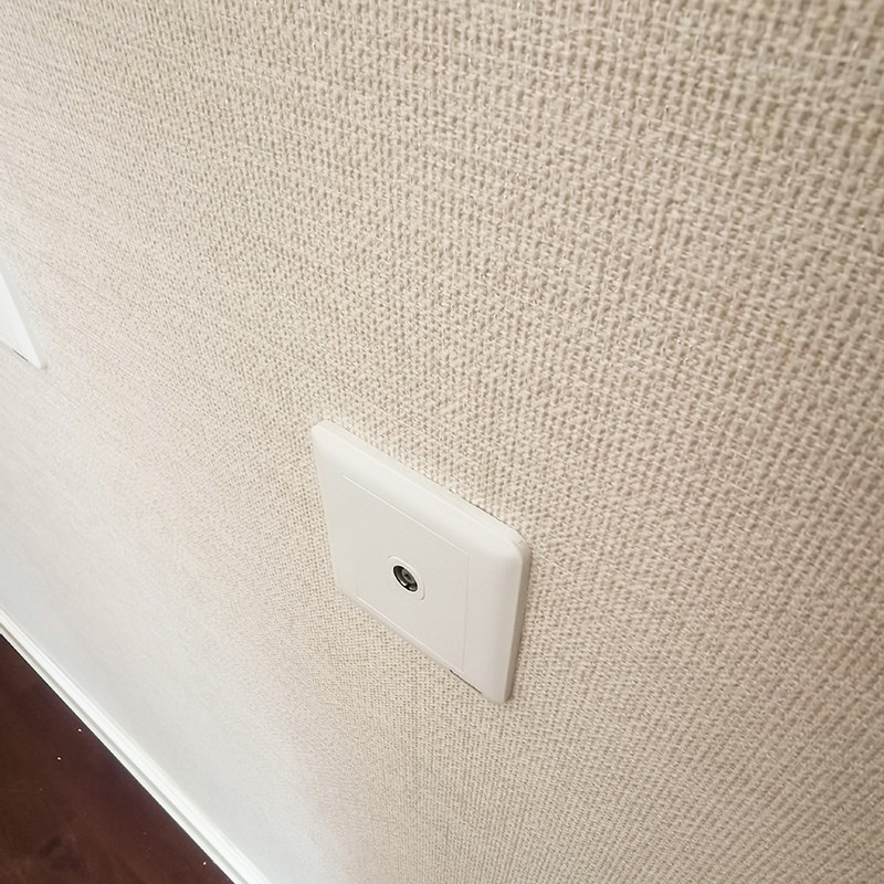 浪漫小香风奶油米厚重编织感墙布