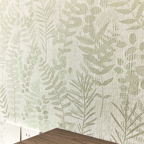 小清新微植绒法式美式田园墙布