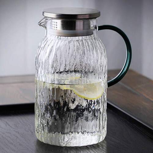1500ML Nordic Cold Water Pot Glass Heat Resistant Tea Pot